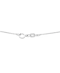 Macy's Lab Grown Diamond (1/10 ct. t.w.) Pendant Necklace in Sterling Silver