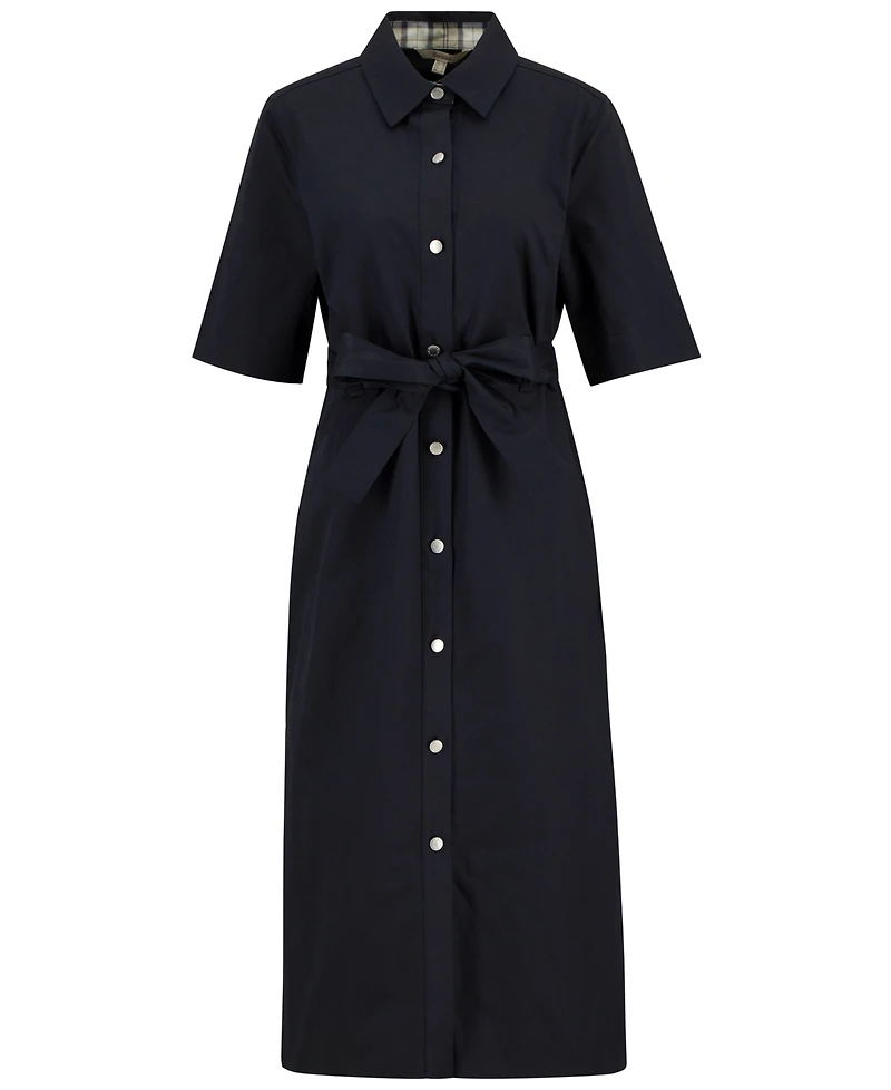 Barbour Women's Sloane Pointed Collar Midi Dress