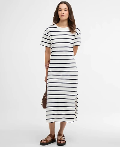 Barbour Women's Selena Striped Midi Dress