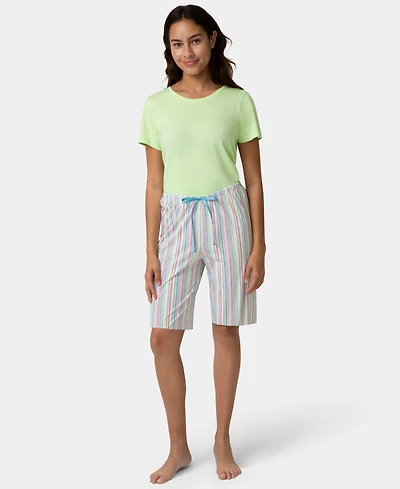 Hue Women's Straight N Narrow Pj Bermuda