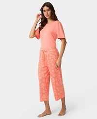 Hue Women's Cat Love Dog Pj Capri
