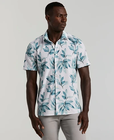 Perry Ellis Men's Magnolia Leaf Print Shirt