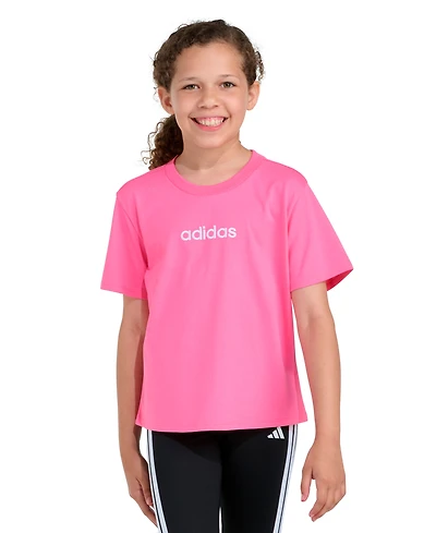 adidas Girls' 8-16 Short-Sleeve Embroidered T-Shirt