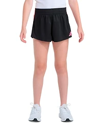 adidas Girls' 7-16 Elastic Waistband Gradient Three-Stripe Mesh Shorts