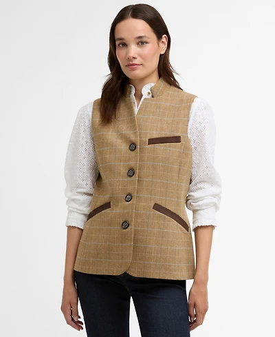 Barbour Women's Sleeveless Petunia Tailored Gilet Blazer