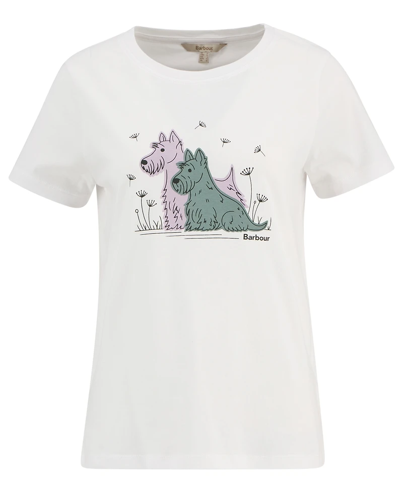 Barbour Women's Short-Sleeve Crewneck Clover T-Shirt