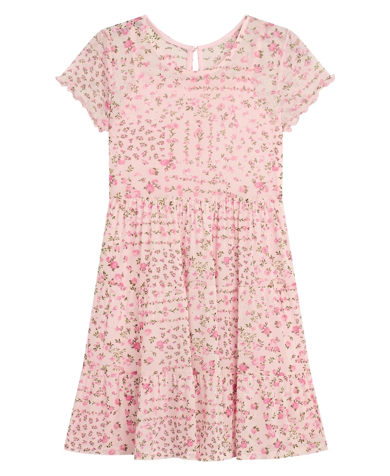 Bcx Girls' 7-16 Long-Sleeve Trucker Jacket and Dress, 2-Piece Set