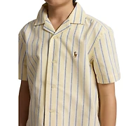 Polo Ralph Lauren Boys' 8-20 Striped Oxford Camp Collar Shirt