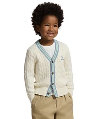 Polo Ralph Lauren Boys' 2-7 V-Neck Cricket Cardigan