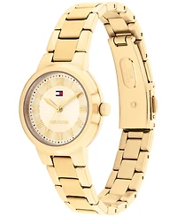 Tommy Hilfiger Women's Quartz Gold Tone Stainless Steel Bracelet Watch, 28mm