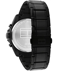 Tommy Hilfiger Men's Multifunction Black Ip Stainless Steel Bracelet Watch, 42mm