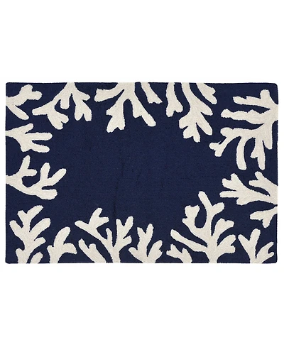 Liora Manne' Capri Coral Border 1'8"x2'6" Area Rug