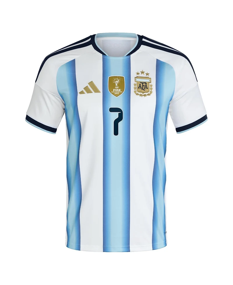 Adidas Men's Rodrigo De Paul White Argentina National Team 2026 Home Replica Jersey