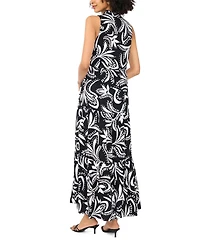 Vince Camuto Women's V-Neck Maxi Tiered Dress