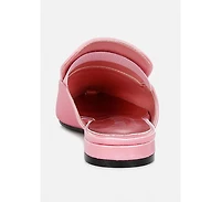 Perrine Womens Diamante Brooch Slip On Mules