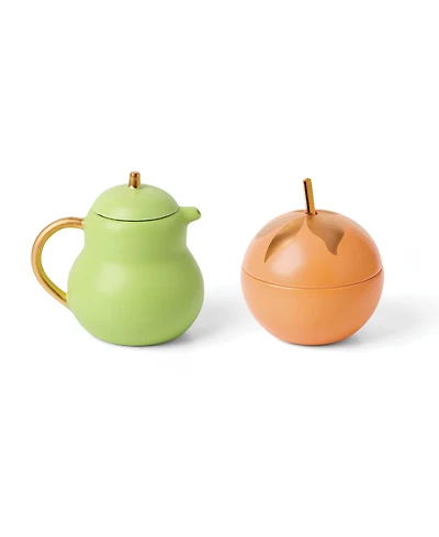 kate spade new york Tutti Fruity Pear Orange Sugar and Creamer Set