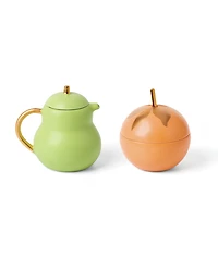 kate spade new york Tutti Fruity Pear Orange Sugar and Creamer Set