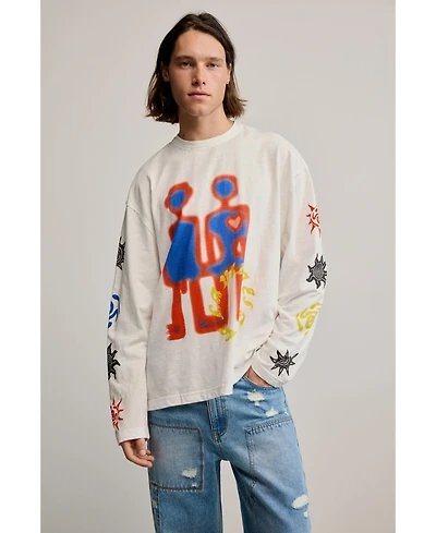 Desigual Men's Printed Cotton T-shirt