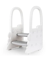 gaomon 2-in-1 Toilet Seat with Step Stool, Potty Chair Attachment