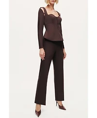 Nocturne Women's Cut-Out Sweetheart Corset Top