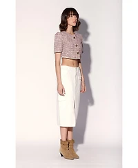 Walter Baker Women's Helene Cropped Boucle Tweed Jacket