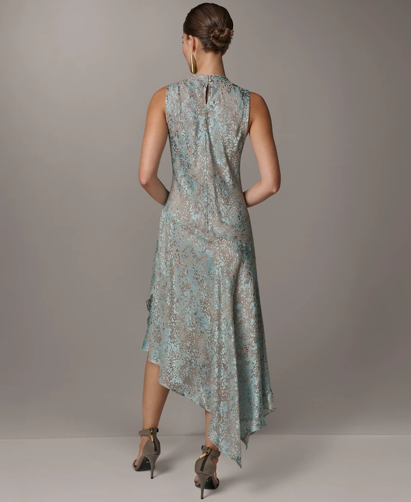 Donna Karan New York Women's Sleeveless Crew Neck Midi Dress