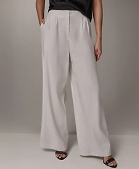 Donna Karan New York Women's Pleated Wide-Leg Pants