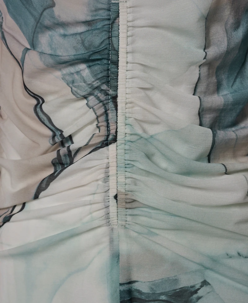 Donna Karan New York Women's Printed V-Neck Top