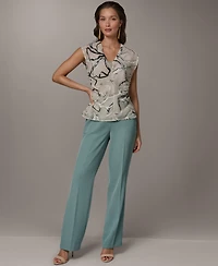 Donna Karan New York Women's Sleeveless V-Neck Top