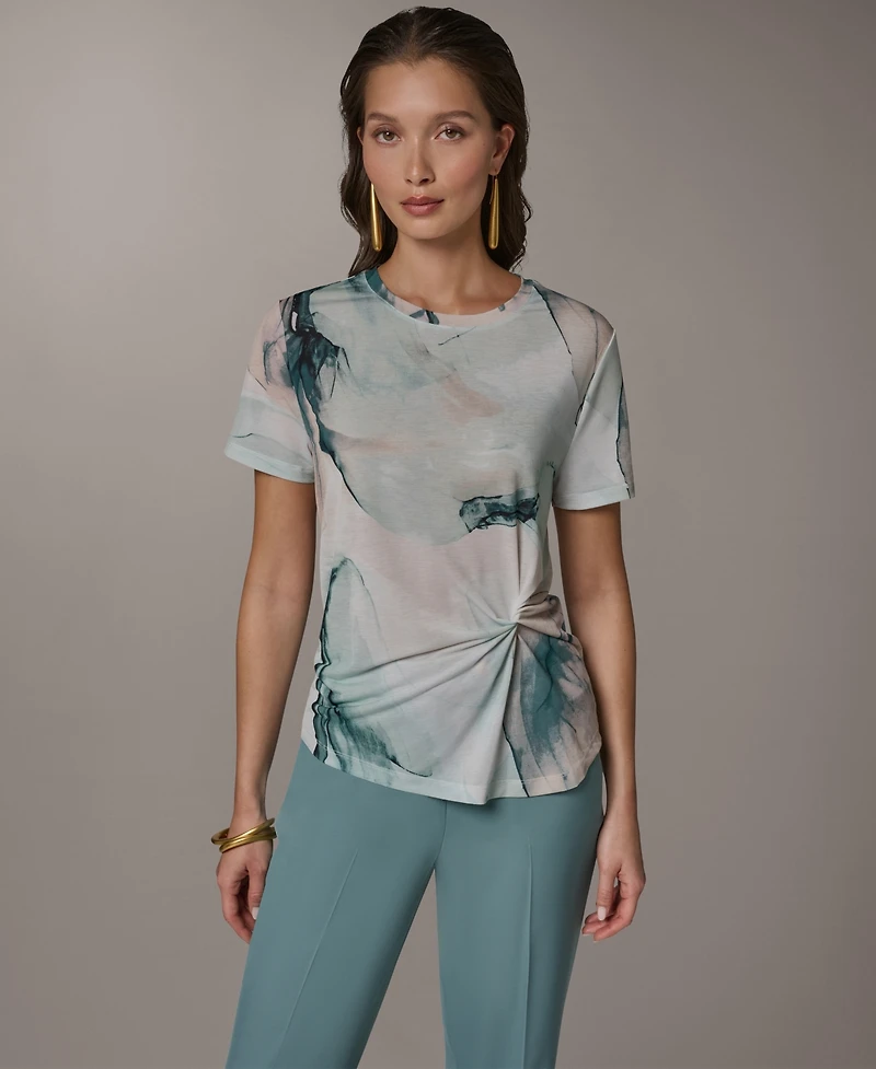 Donna Karan New York Women's Short-Sleeve Crew Neck T-Shirt