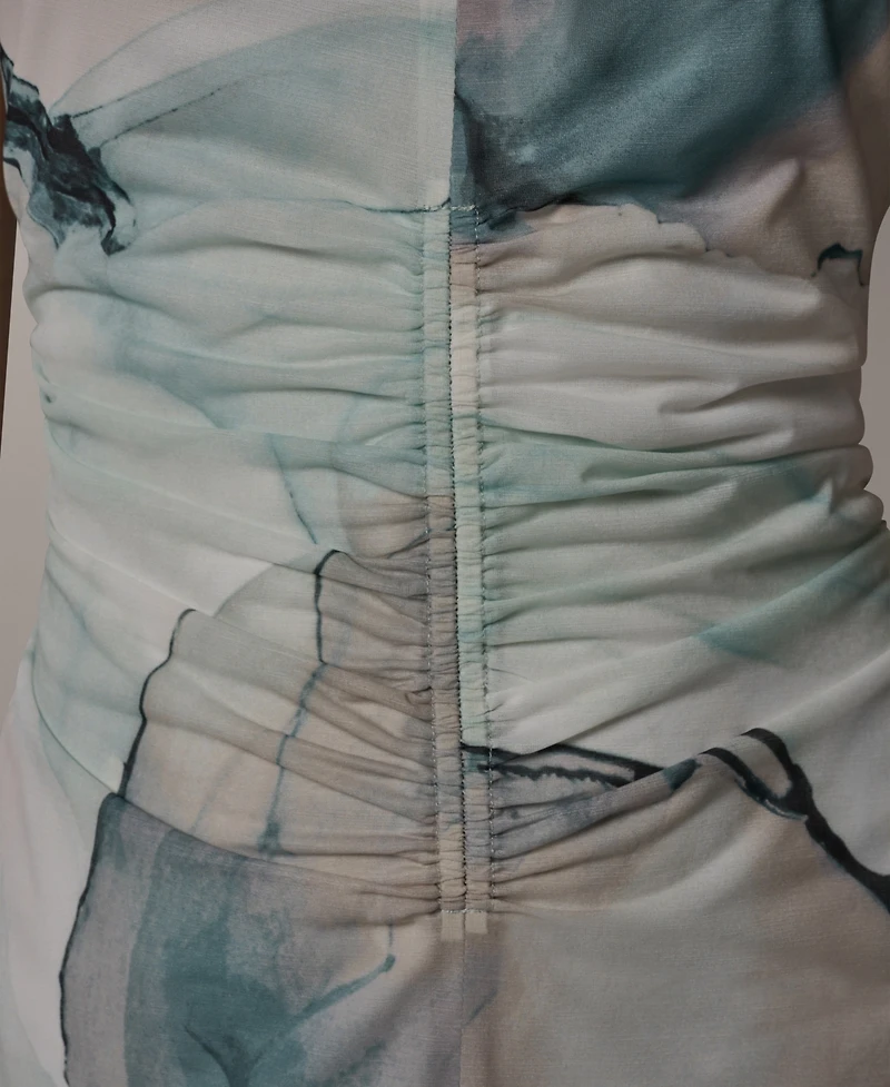 Donna Karan New York Women's V-Neck Midi Dress