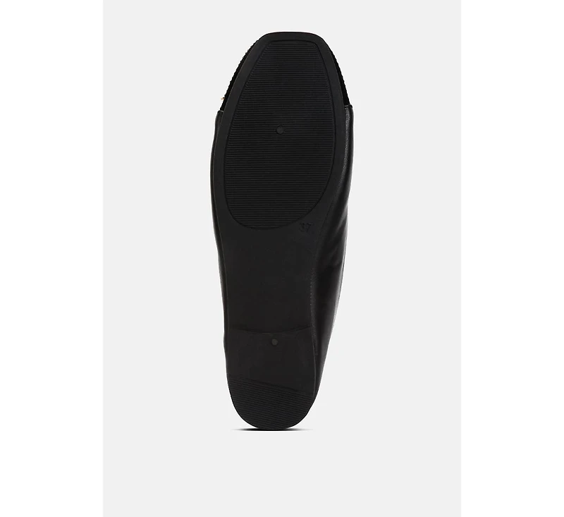aine rhinestones embellished toe cap ballerinas
