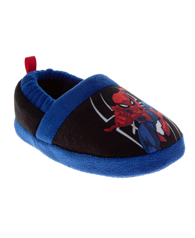 Spider-Man Toddler Kids' Slippers Cozy, Plush, and Fun House Footwear (Toddler / Kid)