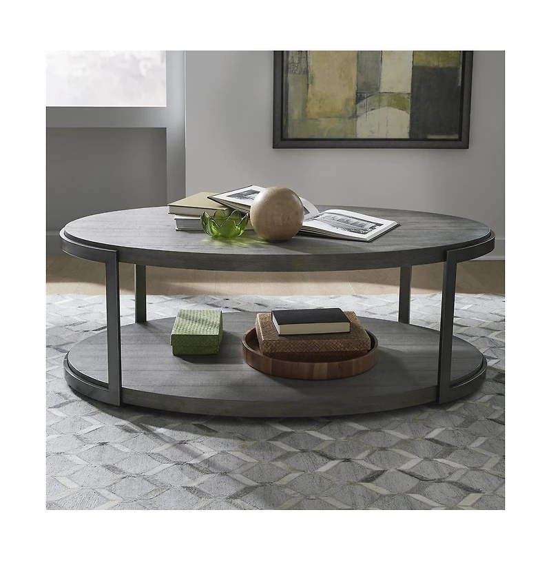 Liberty Furniture Industies, Inc Modern View Oval Cocktail Table