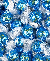 Just Candy Father's Day Candy Gift Tin with Chocolate Lindor Truffles by Lindt Large Plastic Tin with Sticker, 24 Pieces