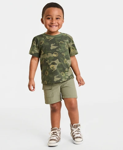Epic Threads Toddler Boys' 12M-5T T-Shirt & Cargo Shorts, Macy's Exclusive
