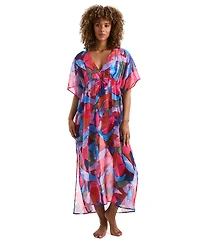 Mimi Flamingo Women's Dylan Printed Midi Caftan