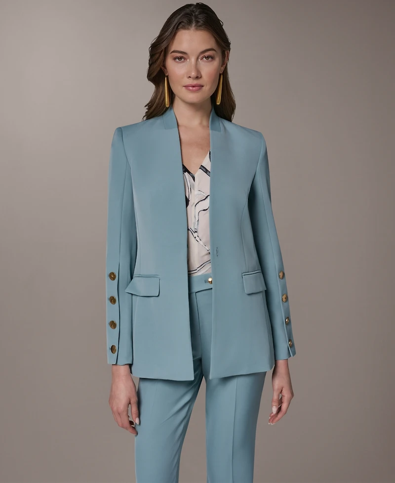 Donna Karan New York Petite Collarless Blazer