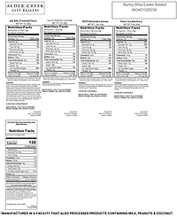 Alder Creek Gift Baskets Happy Easter Gingham Basket, 8 Pieces