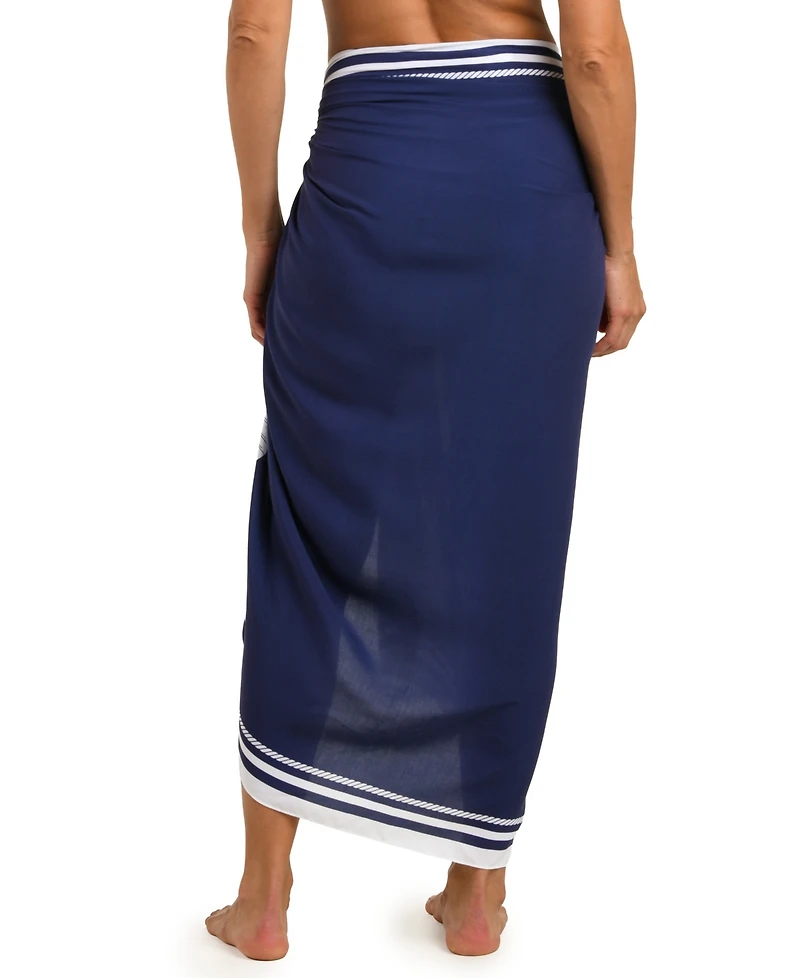 La Blanca Women's Mariner Blooms Printed Cover-Up Pareo