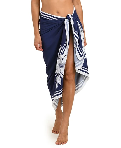 La Blanca Women's Mariner Blooms Printed Cover-Up Pareo