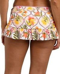 La Blanca Women's Palm Nouveau Ruffled Skirt