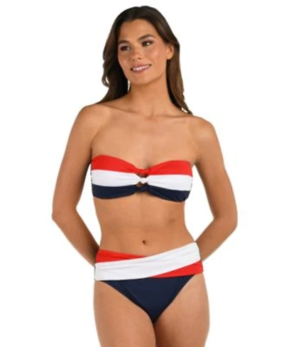 La Blanca Americana Knot Front Bandeau Bottoms