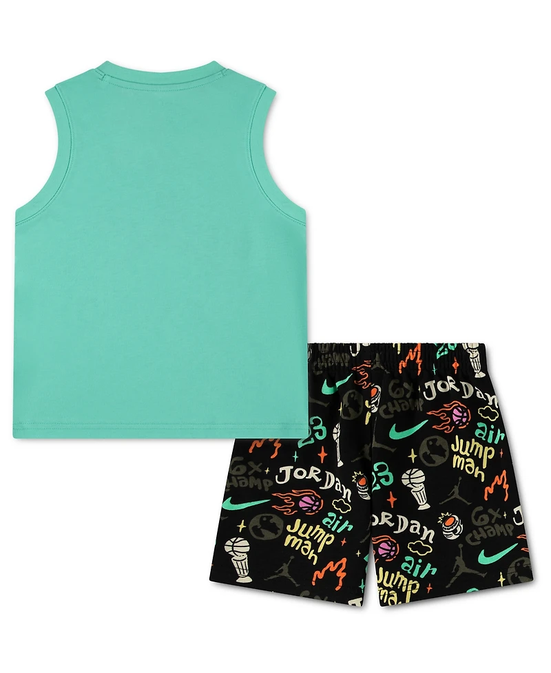 Jordan Boys' 4-7 Crewneck Tank Top and Shorts, 2-Piece Set