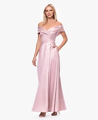 Xscape Women's Off-The-Shoulder Ball Gown