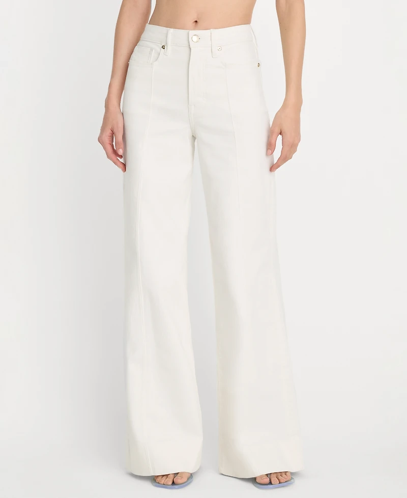 Good American Women's High-Rise Wide-Leg Jeans
