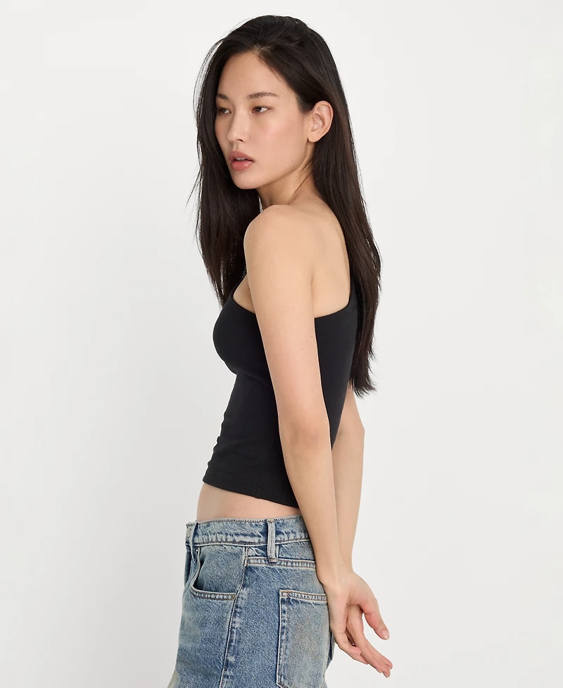 Good American Women's One-Shoulder Top, Regular & Plus