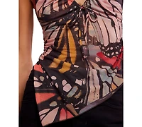 Free People Women's Butterfly Effect Halter Neck Top