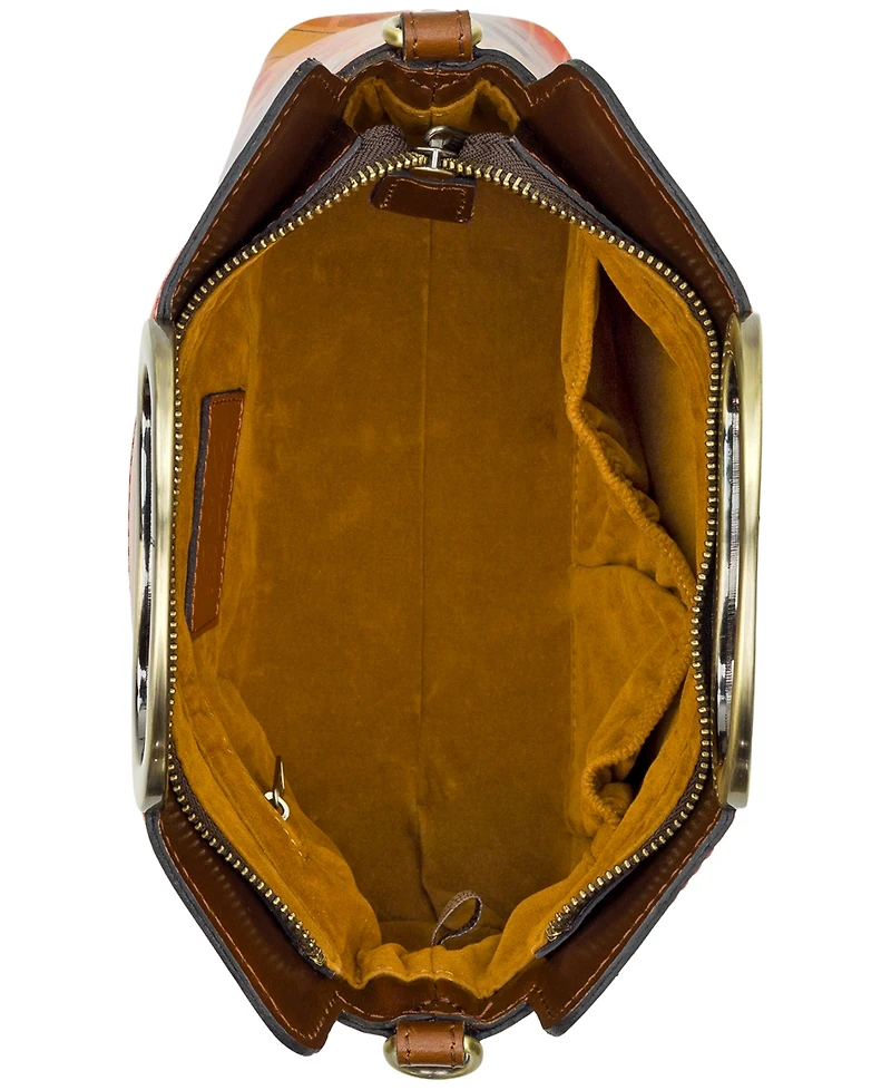 Patricia Nash Karine Mini Paris Map Leather Crossbody Bag