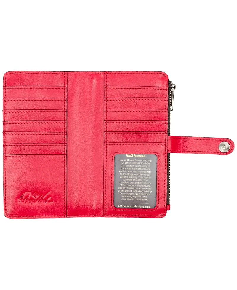 Patricia Nash Paladina Leather Zip Wallet